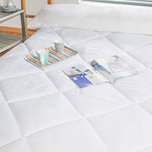 Bleu Câlin Coprimaterasso SBOB40H16TOPC, Poliestere, Bianco, Doppio, 160 x 200 cm