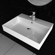 Lavabo in ceramica con rubinetto Hansgrohe I set completo di rubinetto per lavabo, design senza tempo per il bagno degli ospiti soluzione WC
