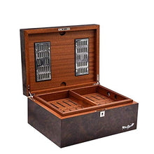HYY-YY Paper High Gloss Paint Black Walnut Humidor Scatola di legno