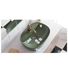 Lavandini bagno Lavelli da Bagno Lavabo Quadrato Nero Semplice Home sopra Il lavabo Lavabo Opaco (Color : Gray, Size : 49.5x37.5x11.5cm)
