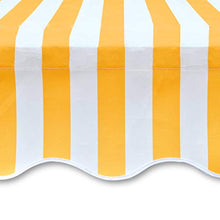 Tidyard Tenda Parasole in Tela Blu e Bianco/Crema/Giallo e Bianco3 x 2,5 m/4 x 3 m/6 x 3 m (Telaio Non Incluso),Tenda Esterno Sole,Tenda Balcone,Tenda Sole Esterno,Tenda da Sole Esterno,Tenda Esterno