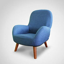 Laishutin Divano Sedia Imbottita per Bambini Bule Sedia per Bambini in Cotone Rotondo per Soggiorno e Ufficio (Color : Dark Blue)