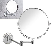Specchio per il trucco a parete, Specchio da barba rotondo a parete per bagno, Bagno Elegante galvanica Accessori per specchio per il trucco Specchio per il trucco Specchio da barba per bagno