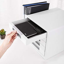 LCA Schedario Classificatore Verticale Schedario, File Cabinet di Archiviazione A Cinque Livelli Desktop, Cassetto A 5 Strati Scatola di Archiviazione per File A4 Uso Ufficio