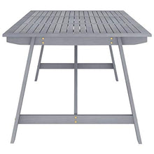 vidaXL Set Pranzo da Giardino 9 pz in Legno Massello di Acacia Grigio