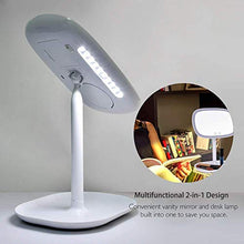 BD.Y Specchi per Il Trucco 47 Luci a LED 360 Rotazione dello Specchio del Desktop Touch Screen Professionale Specchio di cortesia Specchio cosmetico Controsoffitto