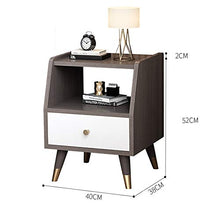 Comodino Cabinet Comodino Camera Mensola Comodino Piccolo Comodino contemporanea (Color : Gray, Size : 40x38x52cm)