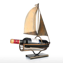 Too-arts Portabottiglie per Vino dal Design Portabottiglie da Vino a Vela Iron Art Portabottiglie da Vino Creativo Europeo Portabottiglie Classico Decorazione Pratica Champagne e Nero