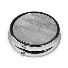 Scatola rotonda per medicina portatile, mini pillole in metallo, dispenser per pillole tascabili, borsa da viaggio, idea regalo