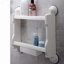 PYROJEWEL Beautiful White quadrilatero Bagno Adesivo Mensola plastica Moderna 1 Piece - Hotel Bathroom Montaggio a Parete Multifunzione mensola da Bagno