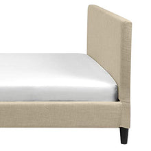 Beliani Fodera per Letto in Tessuto Beige Poliestere Lavabile 180 x 200 cm FITOU