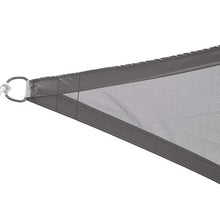 Outsunny Vela Ombreggiante Triangolare, Tenda da Sole per Esterno in Poliestere Anti UV Traspirante 4x4x4m Grigio