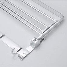 BALLYE Portasciugamani Pieghevole in Alluminio, portasciugamani Multiplo con Ganci, portasciugamani a Parete, portaoggetti, per Cucina in Bagno