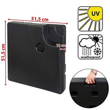 BB Sport Peso dello ombrellone Base per Parasole per ombrellone a baccio - Nero 90 Litri / 120 kg - Possono Essere riempiti con Acqua o Sabbia