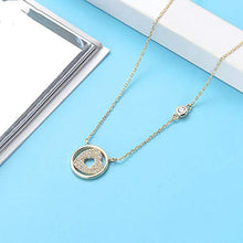 Collana In Argento Sterling, Collana Di Placcatura Semplice In Argento Sterling Placcato In Argento Oro, Collana Di Placcatura Del Cuore D'Amore, Utilizzata Come Regalo Per La Festa Della Mamma, Fest