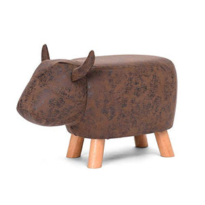 Mobili per la casa e Giardino Simpatico Pouf Imbottito, Pouf ottomano Imbottito per Bambini Gomma Pelle Scamosciata Pouf Pouf Sgabello poggiapiedi Ottomani da Cucina (Colore : A)