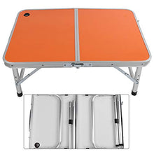 YOPOTIKA Alluminio Tavolo Pieghevole per Esterni Portatile Da Tavolo Orientabile Escursione di Campeggio di Picnic Del Computer Portatile Letto Scrivania