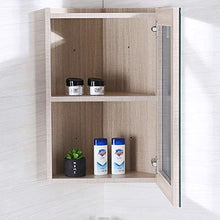 Armadietti a specchio Parete del Bagno Mobile a Specchio a Parete mobiletto Triangolare mensola Multistrato Parete in Legno Massiccio Specchi da Parete