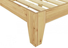 Erst-Holz Solido Largo Matrimoniale in Pino massello 180x200 con doghe rigide 60.62-18