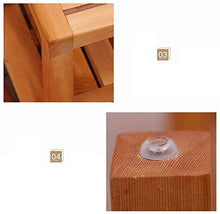 Sgabello da Bagno JUNshower feci Scarpe Sgabello/Bagno Sgabelli for Anziani disabili Adulti e Le Donne Incinte Antisdrucciolevole umidità HighQuality Wood (Dimensioni: 43 × 33 × 50 cm)