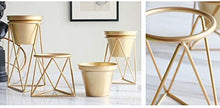 ShiSyan. Metallo Impianto Allestimento Stand casa Materiali Flower Pot Cerimonia Nuziale del Supporto Venue Decorazione Floreale Rack Stand Oro Plant (Dimensioni: 12,5 × 25 × 14 Centimetri)