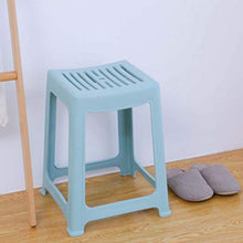 MKXF Antiscivolo Sgabello Banco di Plastica Piazza Sgabello Alto Sgabello Addensare Resistente all'Usura Sala da Casa Sedia Scarpe Cambiando Hollow Sgabello Bagno Panca Semplice Fare Un Passo