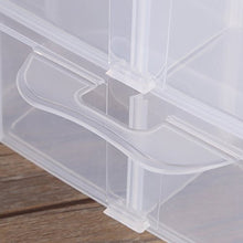 LeKu Scatola portaoggetti-Scatola portaoggetti per Gioielli in plastica Trasparente Scatola per contenitori per contenitori
