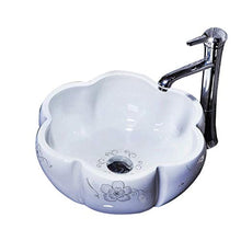 Lavandino del Bagno Bacino, Ceramica Moderna Guardaroba lavandino da appoggio Lavabo Art (Senza Rubinetto) -41x16cm