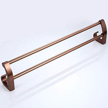 JSONA Doppio Strato in Oro Rosa Doppio Asta con Gancio Spazio Porta Asciugamani Multifunzionale a Parete in Alluminio Porta Asciugamani a Parete Porta Asciugamani da Bagno Portaoggetti per mensole