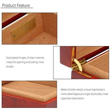Humidars Cigar Humidor - Legno di Cedro allineato Cigar Humidor di immagazzinaggio della cassa della scatola con umidificatore igrometro mantenerlo fresco .Scatola di immagazzinaggio di cigari di gran