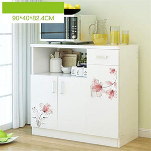 AWYJ Credenza Governo di immagazzinaggio Credenza Governo di immagazzinaggio Consolle da tavola Organizer Tavolo Console (Color : White 2, Size : 90x40x82.4cm)