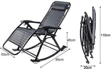 Lettino prendisole Sedie da giardino Sedia pieghevole Sedie da campeggio Comoda sedia a dondolo Lettino Zero Gravity in spiaggia Patio Giardino Campeggio Esterno in tessuto traspirante Textilene Recli
