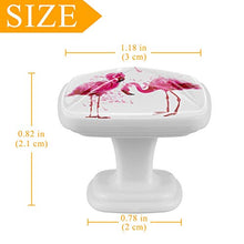 Fenicottero rosa 4 PCS Pomelli per Porta, Pomolo per Mobile, Pomelli per Mobili con Viti, Maniglia per Armadietto, Pomelli per Porta, Pomelli per Cassetti per Porta, Armadio, Cassetto e Credenza