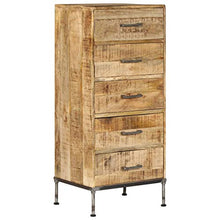 vidaXL Legno Massello di Mango Cassettiera Vintage Mobile Armadietto Credenza