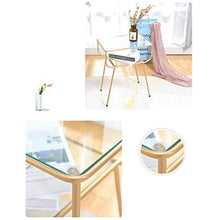 TONG HXF- Tavolino Basso Creativo in Vetro Ferro battuto tavolino Soggiorno Divano Comodino Durevole (Color : White)
