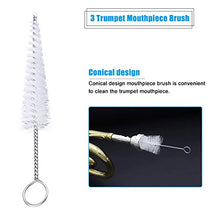 Kit di Pulizia Tromba, Spazzola Pulizia per Bocchino Valvola Panno di Pulizia Set di Strumenti di Pulizia Accessori per Strumenti di Manutenzione Tromba