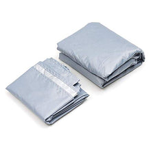 CLJ LWY Fodera per Patio da Pranzo all'aperto Impermeabile in Poliestere Grigio per copridivano angolare 200x270x126x194x90x72cm con Copertura per Tavolo da Pranzo 155x95x68CM