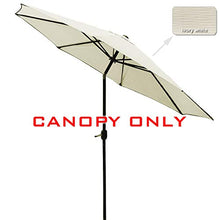 MasterCanopy (30 + Colors 2,7 m Mercato Rotonda Ombrello Regolazione di Ricambio baldacchino 8 Costole (Canopy Only), Creamy White