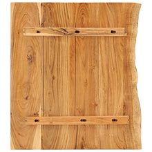 vidaXL Legno Massello di Acacia Piano per Lavabo Bagno Ripiano per Lavello Rustico Mensola per Lavandino Accessori per Bagno 80x55x3,8 cm