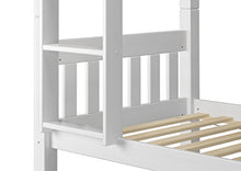 Erst-Holz Bianco Letto Castello per Ragazzi con materassi 90x200 in Pino con Box 3° Letto 60.06-09WMS7M