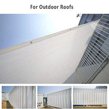 JH1 Rete ombreggiante Household Ombra Panno Bianco, 200GSM Polietilene Maglia Telone con Occhielli E Corda, Appendere sul Tetto Piscina (Size : 8×10m)