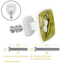 Set di 4 maniglie rotonde per armadio da cucina, credenza, cassettiera, cassettiera, con viti, per cucina, comò, armadietto, bagno, armadio e chitarra musicale.