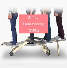 SHUAIIJUAN Sedia per il tempo libero domestico Outdoor reclinabile Sedia con cuscino pieghevole Sdraio reclinabile Sedie da giardino sedia di svago for Patio Beach Camping Max.550lbs Capacità - Grey