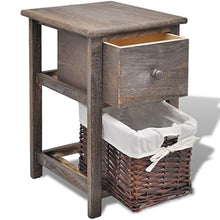 Comodino, Comodino in Legno in Legno di paulonia per l'home Office per Il Soggiorno della Camera da Letto