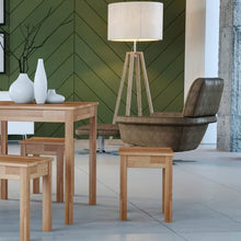 Krok Wood 2x Sgabello Tomas in Legno Massello in Faggio 35x35x45 cm
