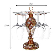 LXH-SH Cremagliera del Vino Rack Wine Glass Resina Nana, stemwares Bagagli Gancio Free Standing Calici Stand Contiene 6 Coppe 28x28x37.5cm scaffali Vino contatore