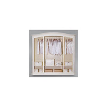 Estea Mobili - ARMADIO 4 ANTE ABETE SPAZZOLATO BIANCO LEGNO MASSELLO L 231 P 63 H 219 - 305-A - come foto