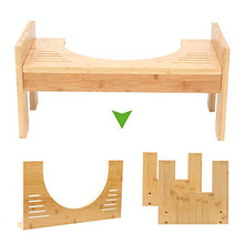 Sgabello da bagno in legno antiscivolo da 7 a 9 pollici per intasamento piles in rilievo