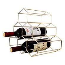 Semplice Moderno Vino Rack D'oro High-End Triangolare Ferro Wine Cabinet Creativo Vino Decorazione Vino Espositore
