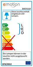 Armadietto da bagno con specchio, 60 cm, 2 ante, con barra a LED, effetto cemento
